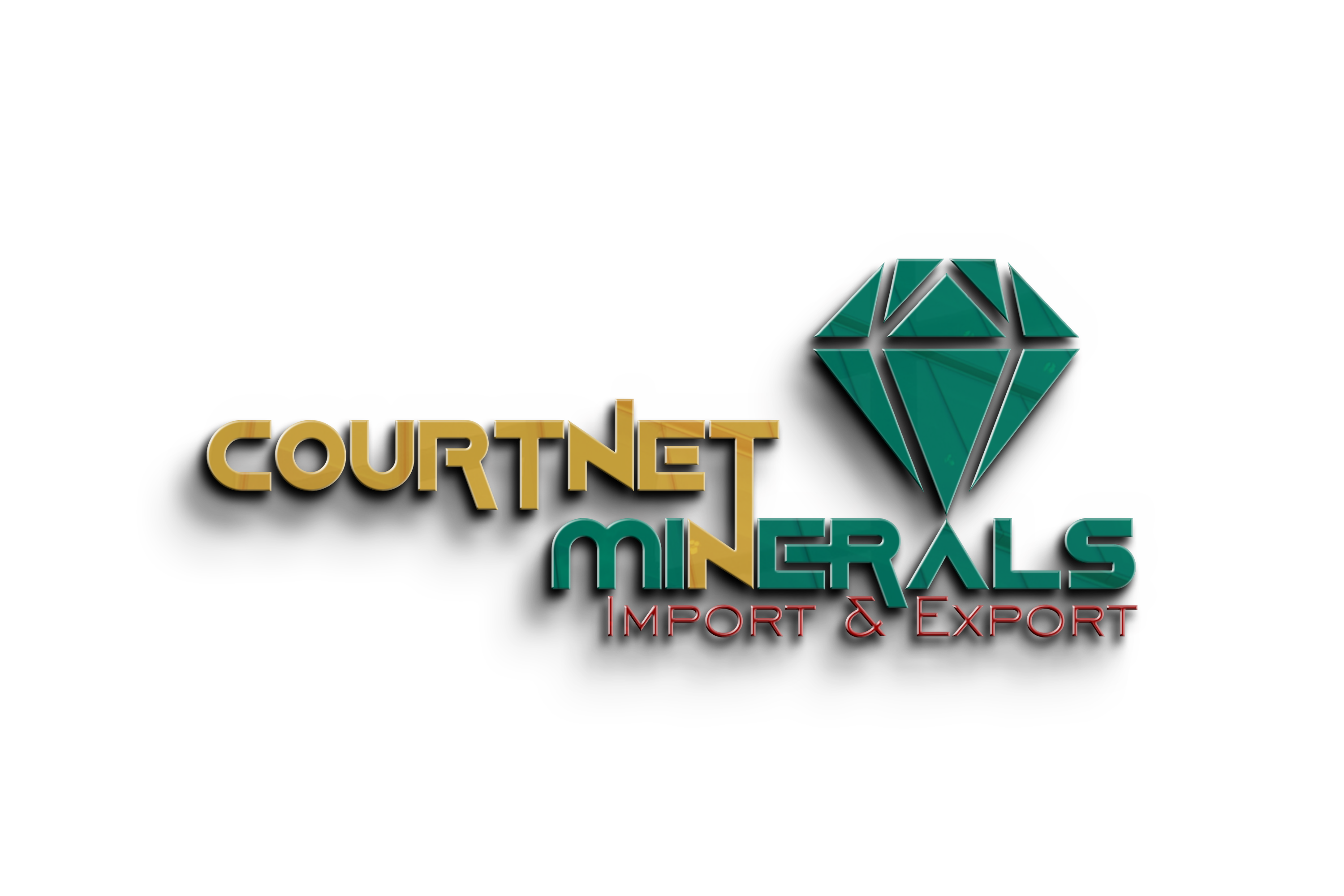 Courtnet Mineral Export & Import - 3D Logo - No Background